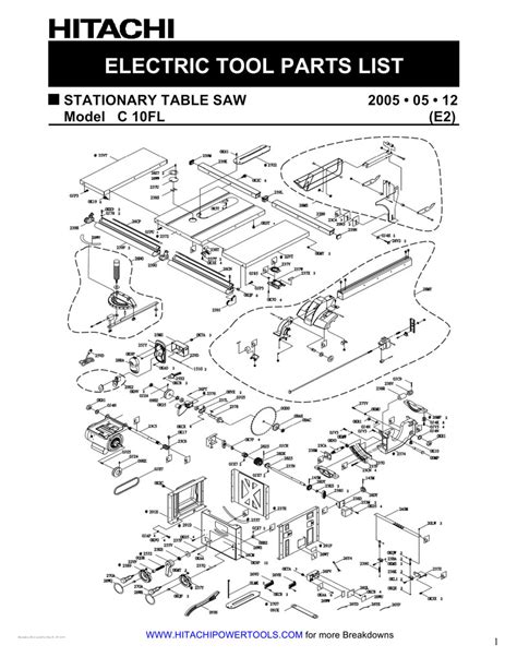 table saw wiring diagram manual 