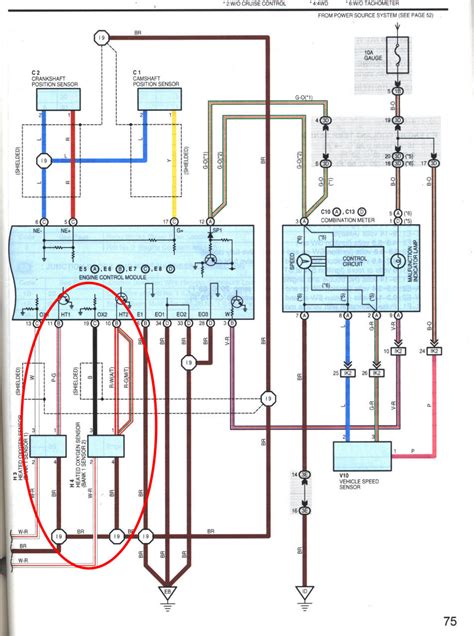 tacoma oxygen sensor wiring diagram 