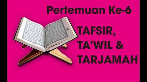 TAFSIRTAâWIL DAN TERJEMAH PDF Download