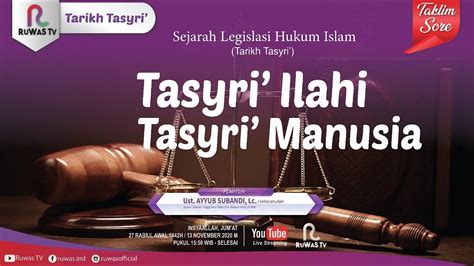 Tarikh Tasyriâ Sejarah Legislasi Hukum Islam qurâan dan PDF Download