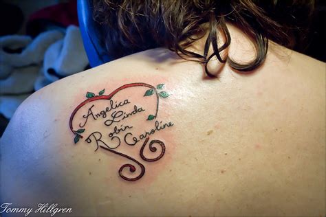 tatuering namn hjärta