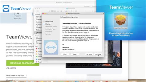 teamviewer 10 for mac os x, Remote control a mac