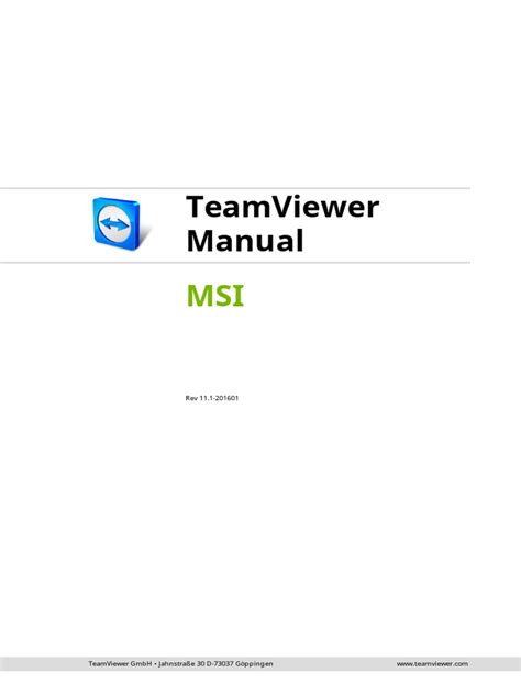 teamviewer host msi parameter, Telecharger teamviewer 10