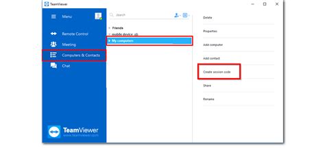 teamviewer session code, Quick support with different users in teamwiewer account — teamviewer