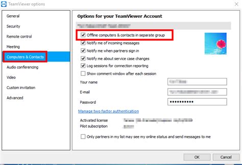 teamviewer show offline computers in group, 