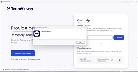 teamviewer unknown session type, How to disable the session list pop-up in teamviewer