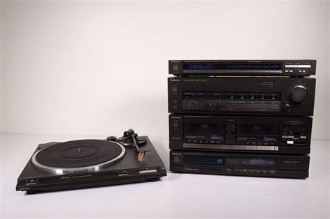 technics stereo system with turntable, Technics stacking stereo system with turntable. System stereo technics stacking turntable ended ad has