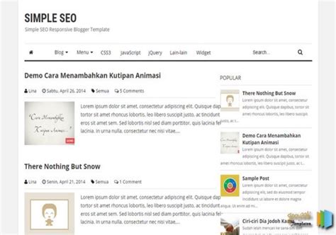 Template Blogspot Seo Friendly