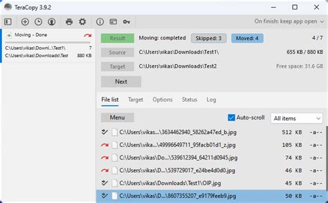 teracopy replace older files, 