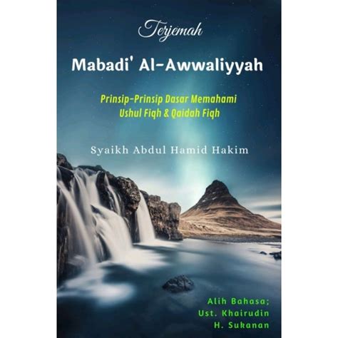 Terjemah Kitab Mabadi Al Awaliyah Kaidah Ushul Fiqh PDF Download