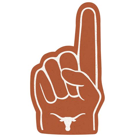 texas foam finger, Longhorns burnt fanatics trendclothingshop. Texas longhorns burnt orange #1 fan foam finger