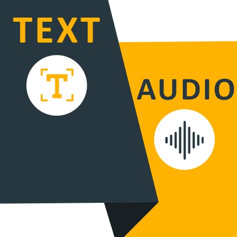 text to audio converter logo, Audio to text converter