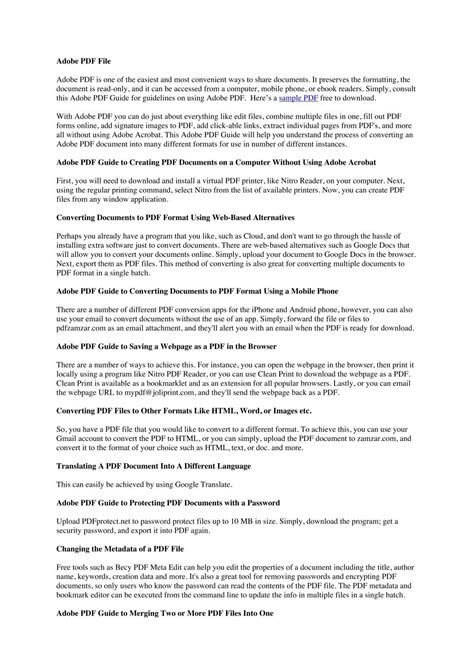 text with image pdf sample file, Pdf composed of images of text