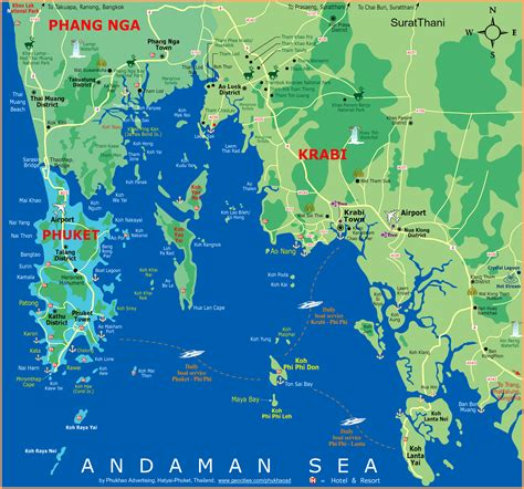 thailand karta öar