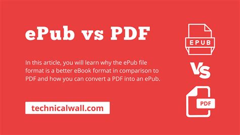 the difference between epub and pdf, File type comparison: pdf vs epub