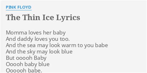 the thin ice lyrics