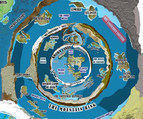 the world beyond the ice wall map