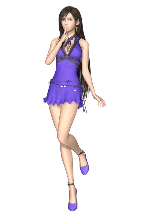 tifa lockhart purple dress