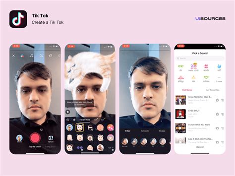 tik tok app model, Tik tok app redesign