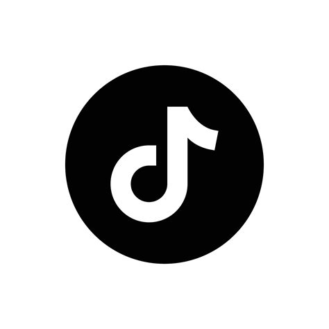 tik tok logo vector, Tik tok black icon. social media vector. tik tok logo. 4432532 vector