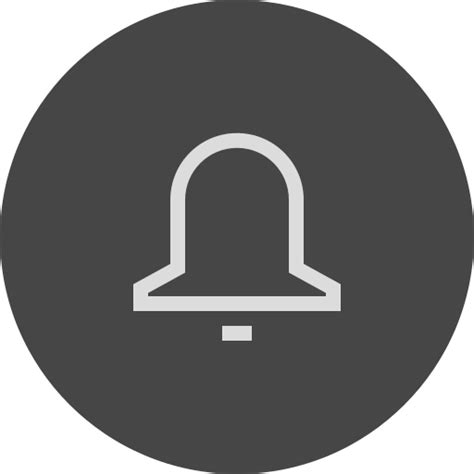 tik tok notification bell gray, Tik tok notification