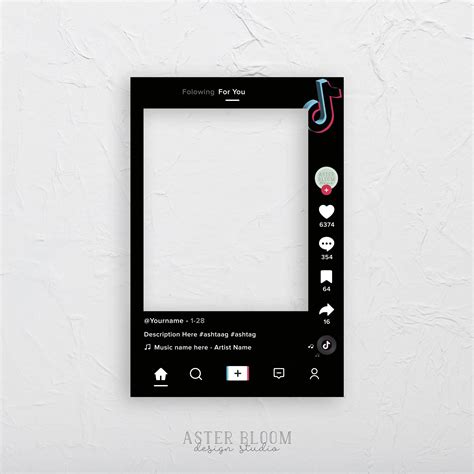 tik tok poster border, Tiktok clipart transparent background, tiktok border, tik tok border