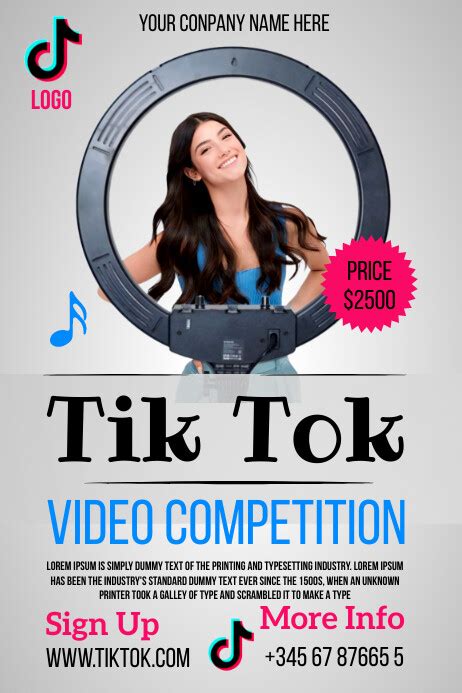 tik tok screen template poster, Tiktok. tik tok mockup. set tiktok screen. social network. social media