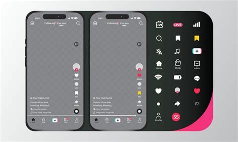 tik tok user interface, Tik tok interface. tik tok screen social media, social network