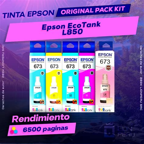 tinta epson l850, Epson l850 (tabung tinta infus resmi epson)