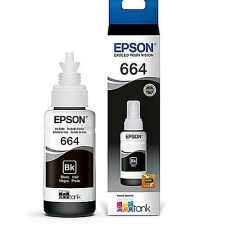 tinta printer epson bk t6641, Jual epson tinta refill t6641 bk. Epson tinta t6641 bk refill t664 l100 l200 70ml tokopedia