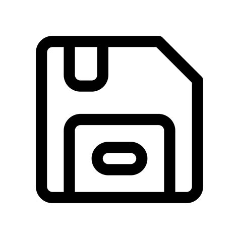 tiny save icon, Save detailed rounded lineal icon