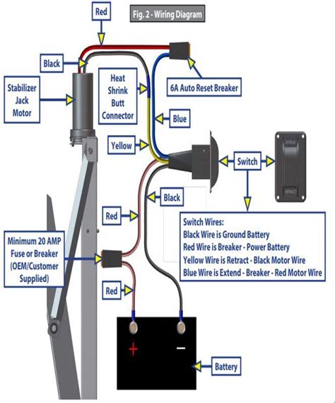 tongue jack wiring diagram 12 volt to a camper 