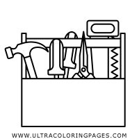 tool box colouring page, We extended this fun matching game with a tool box coloring sheet ! i