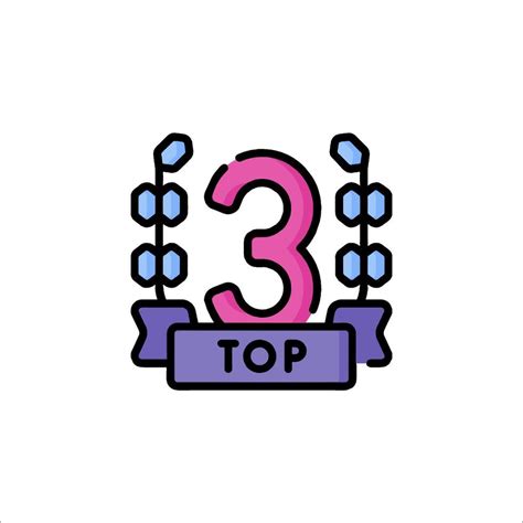 top 3 icon green, Top three button vector stock vector. illustration of rating