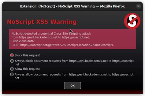 tor browser noscript xss warning, Xss firefox warnings frequent getting noscript error explain parse somebody help