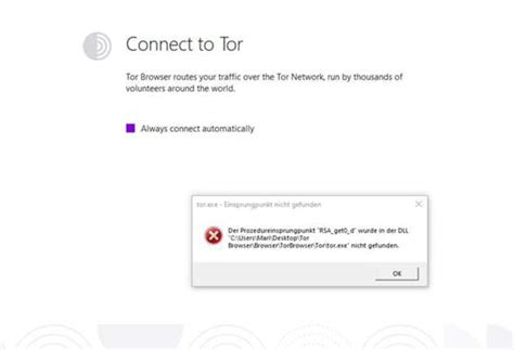 tor browser startet nicht, 