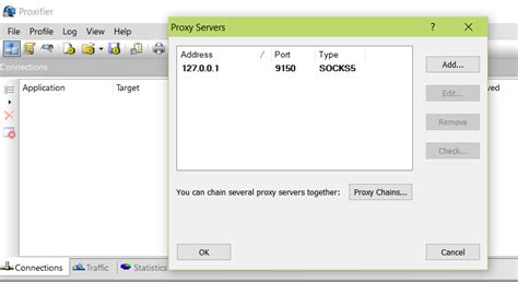 tor proxy windows 10, Tor proxy windows vpn instead set proxifier if through connection status check