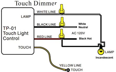touch dimmer wiring diagram 