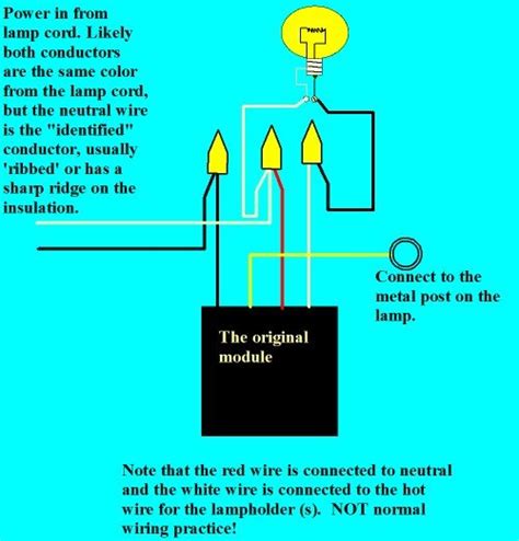 touch lamp sensor wiring diagram 