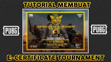 tournament certificate pubg, Pubg tournament wallpapers