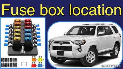 toyota 4runner fuse box location 