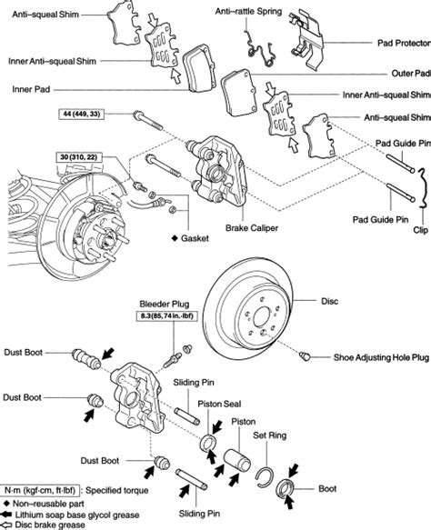 toyota brakes diagram 