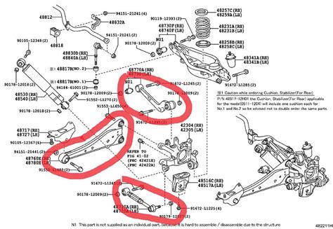 toyota rav4 rear suspension parts 