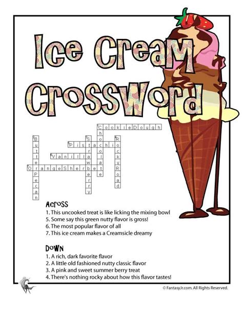 tracks ice cream crossword