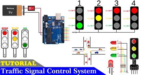 traffic light controller circuit diagram 