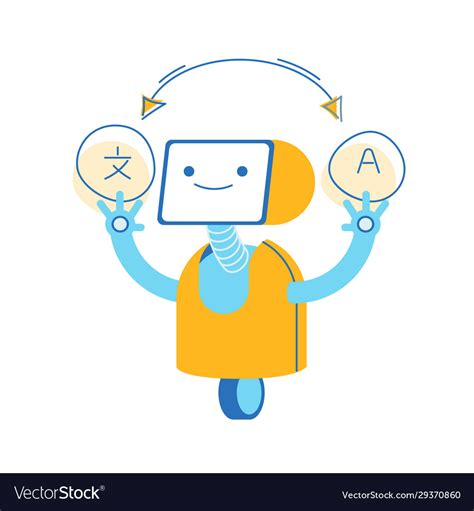 translation bot vector, Bot royalty free vector image