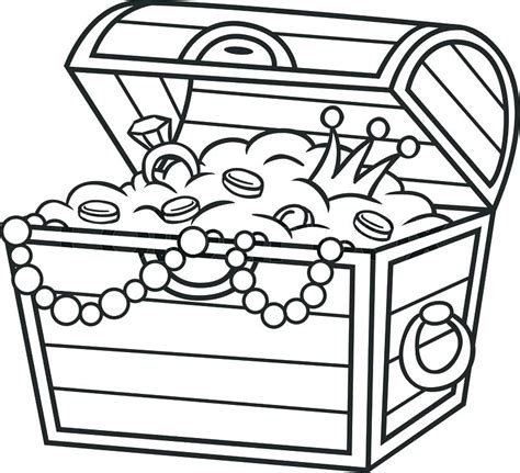 treasure box coloring page, Treasure box coloring page at getcolorings.com. Treasure coloring box pirate pages chest printable color print getcolorings ches