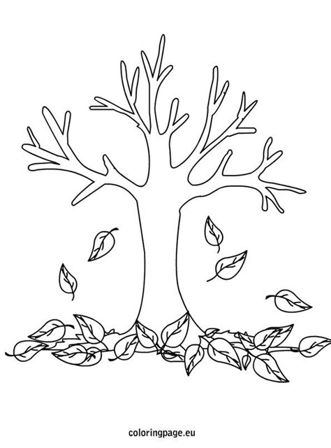 tree coloring pages fall, Free printable fall tree coloring pages