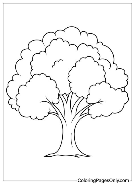 tree coloring pages pdf, Trees printable coloring pages