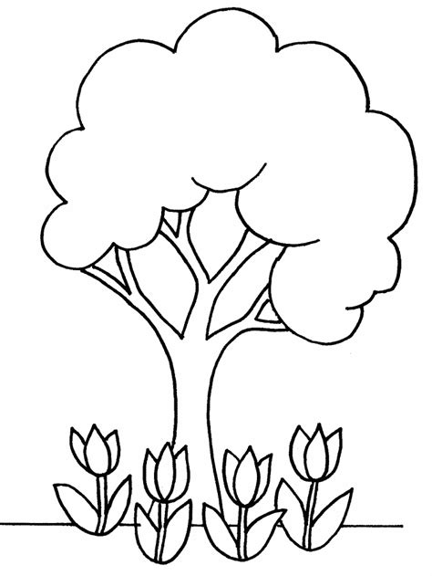 tree coloring sheets for kids, Free printable trees coloring pages